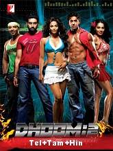 Dhoom 2 (2006) BRRip  Telugu + Tamil + Hindi Full Movie Watch Online Free