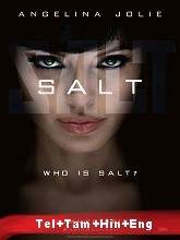Salt (2010) BRRip  Telugu + Hindi + Tamil + Eng Full Movie Watch Online Free