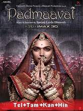 Padmaavat (2018) BRRip  Telugu + Tamil + Kannada Full Movie Watch Online Free