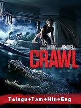 Crawl  (2019) BRRip   [Telugu + Tamil + Hindi + Eng] Dubbed Full Movie Watch Online Free