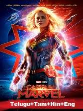 Captain Marvel (2019) HDRip  Telugu+Tamil+Hin+Eng Full Movie Watch Online Free
