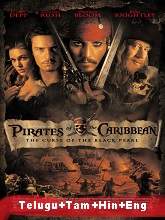 Pirates of the Caribbean: The Curse of the Black Pearl (2003) BRRip  [Telugu + Tamil + Hindi + Eng] Dubbed Full Movie Watch Online Free